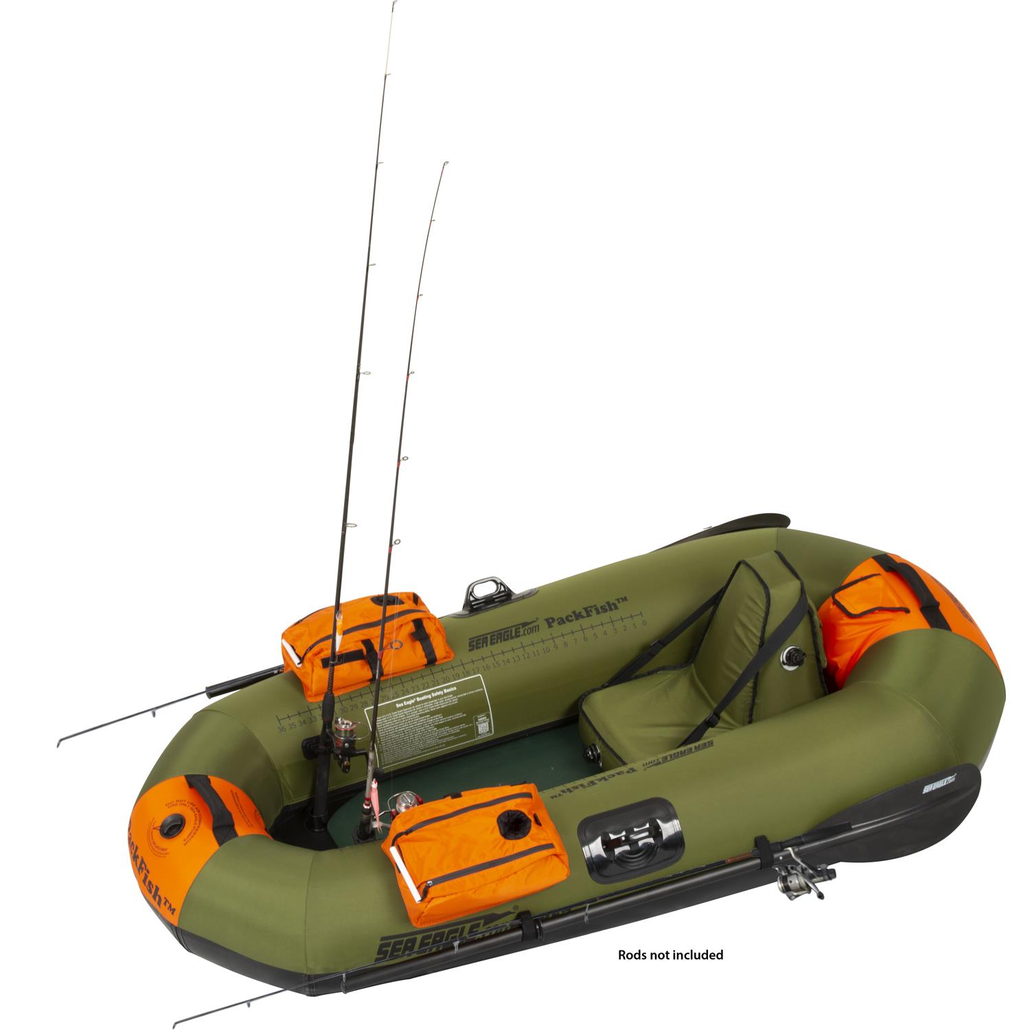 Sea Eagle PackFish7™ 1 person Inflatable Fishing Boat. Package