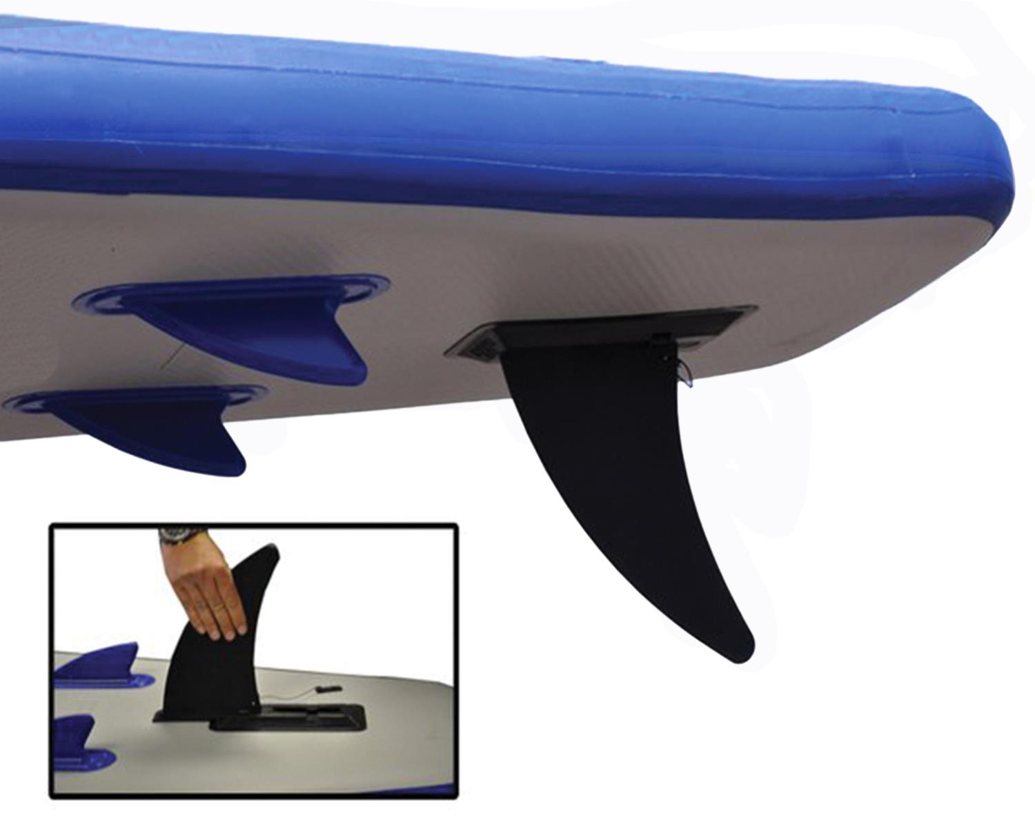 Large Removable Rear Slide-In Skeg with Two Built-In Leading Skegs