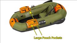 Two Pouch Pockets with Cup Holders for Tackle and Tools