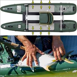 Dual Built-In 40" Fish Rulers