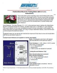 Top page of the FastCat Bow Trolling Motor Bow Mount (MMFASTCAT) PDF