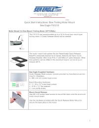 Top page of the FS1210 Bow Mount Trolling Motor Mount PDF