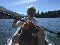Lisa Christianson with their 385fta FastTrack™ Angler