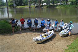 Derrick Parker with their SE370 Sport Kayak